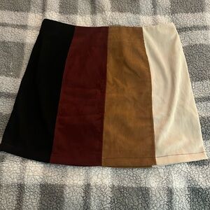 Altar’d State Corduroy Color Block Skirt
Size Large